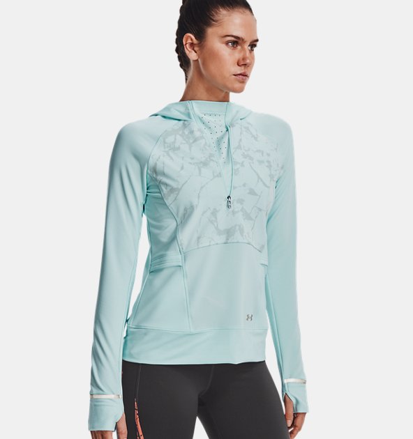 Under Armour Women's UA OutRun The Cold Hooded ½ Zip